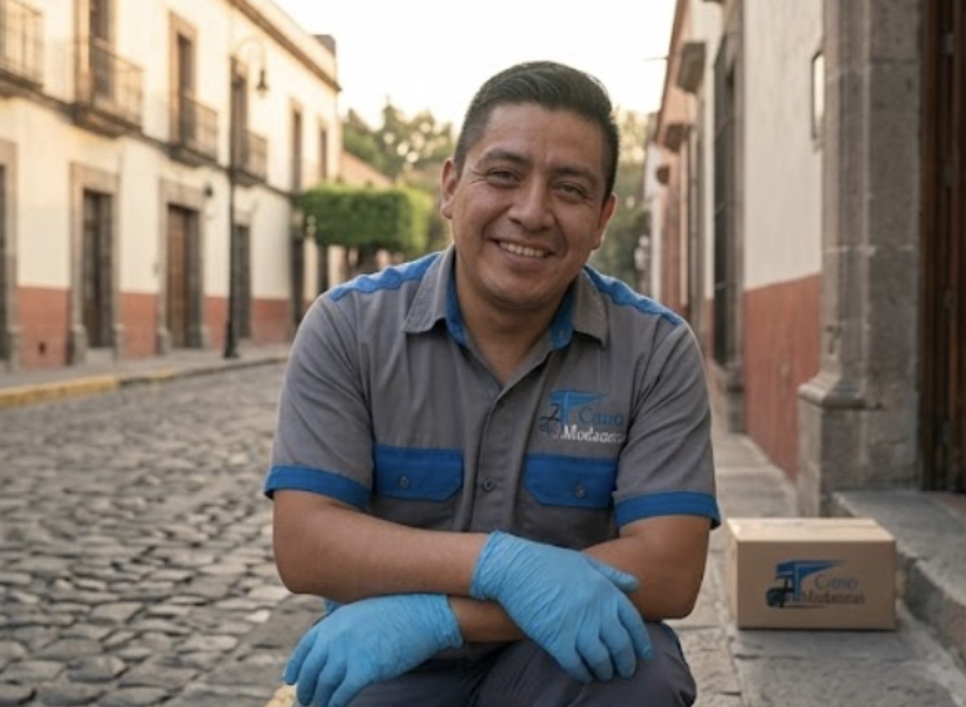 Personal amable y capacitado de Mudanzas Cano listo para tu mudanza